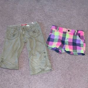 Union Bay capris and SO shorts size 10
